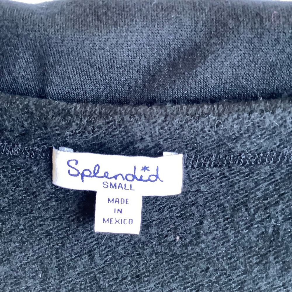Splendid Dress Women’s Shift 3/4 Sleeve Black Tunic Dress Size Small - Picture 2 of 6